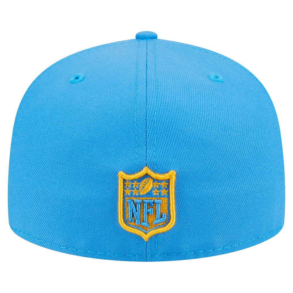 Los Angeles Chargers New Era Oversized 59FIFTY Fitted Hat Powder Blue | NFL