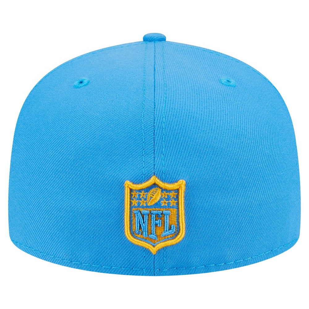 Los Angeles Chargers New Era Oversized 59FIFTY Fitted Hat Powder Blue | NFL