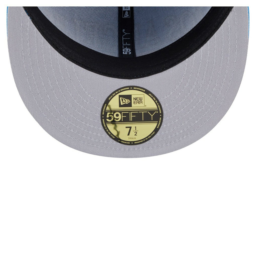 Los Angeles Chargers New Era Oversized 59FIFTY Fitted Hat Powder Blue | NFL