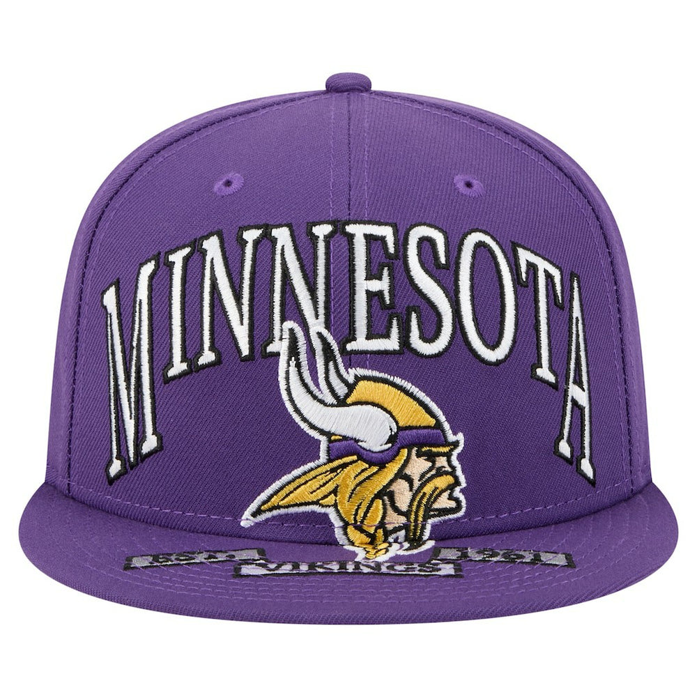 Minnesota Vikings New Era Oversized 59FIFTY Fitted Hat Purple | NFL