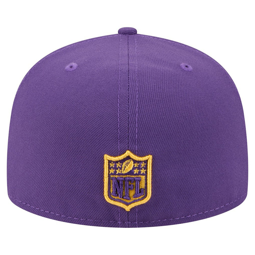 Minnesota Vikings New Era Oversized 59FIFTY Fitted Hat Purple | NFL