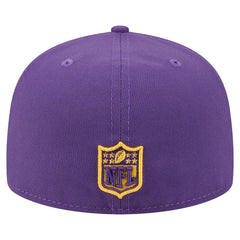 Minnesota Vikings New Era Oversized 59FIFTY Fitted Hat Purple | NFL