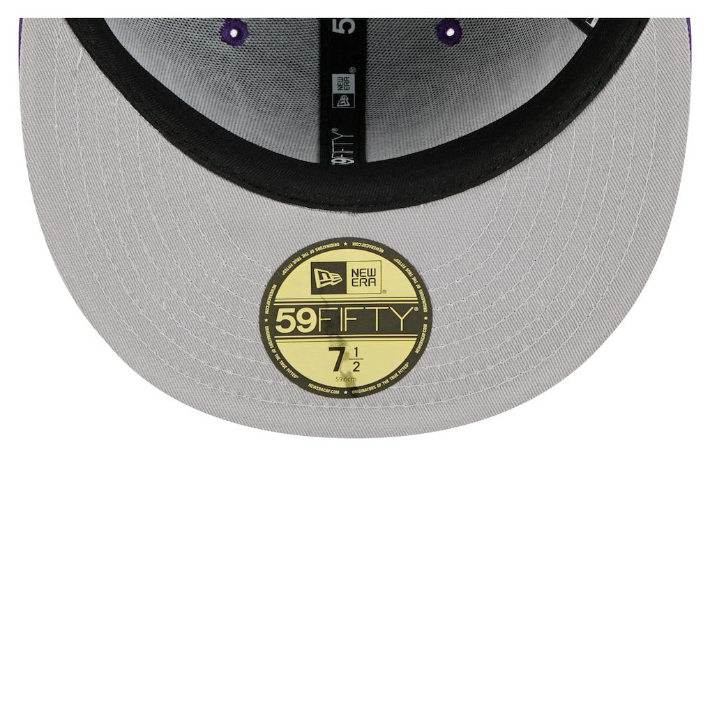 Minnesota Vikings New Era Oversized 59FIFTY Fitted Hat Purple | NFL