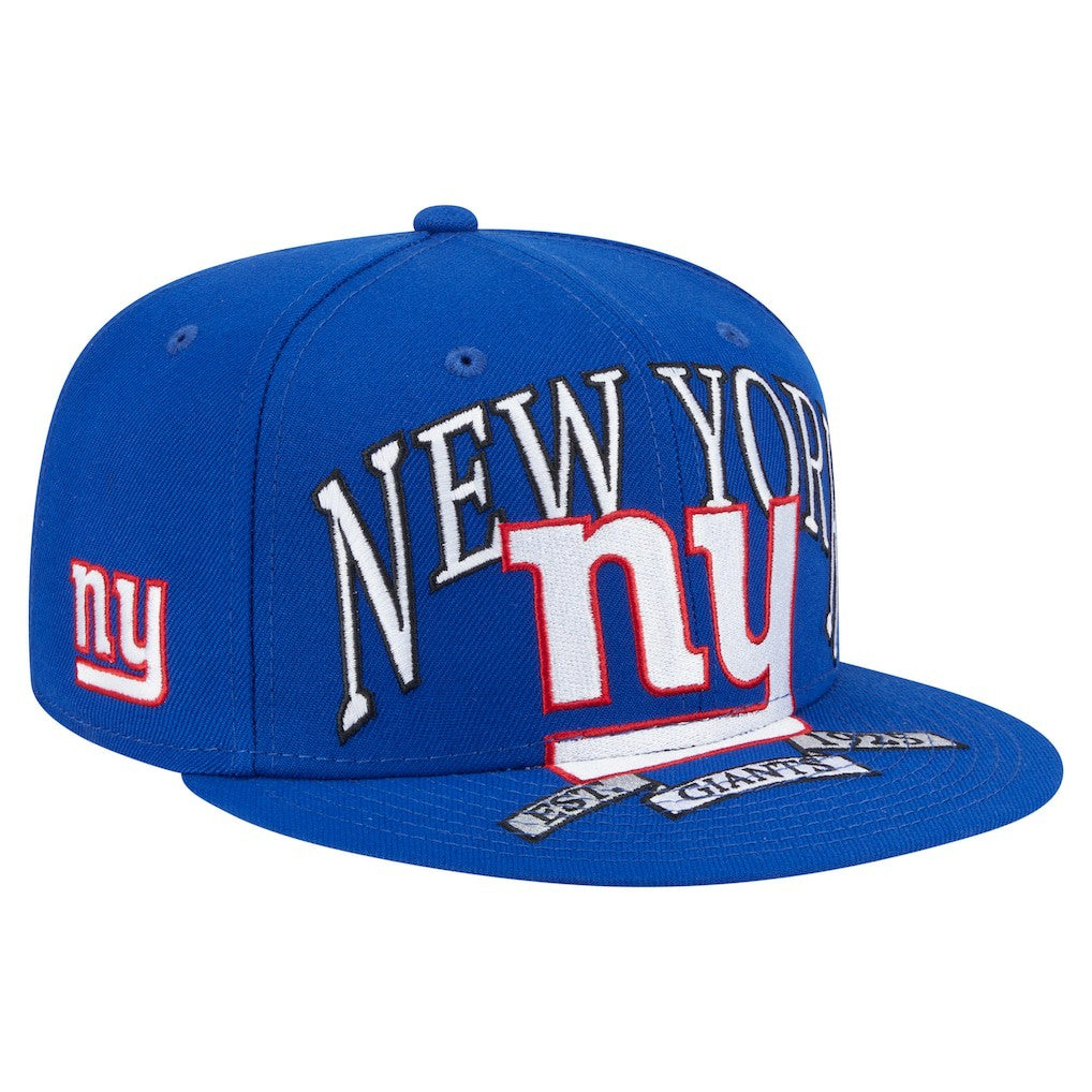 New York Giants New Era Oversized 59FIFTY Fitted Hat Royal | NFL