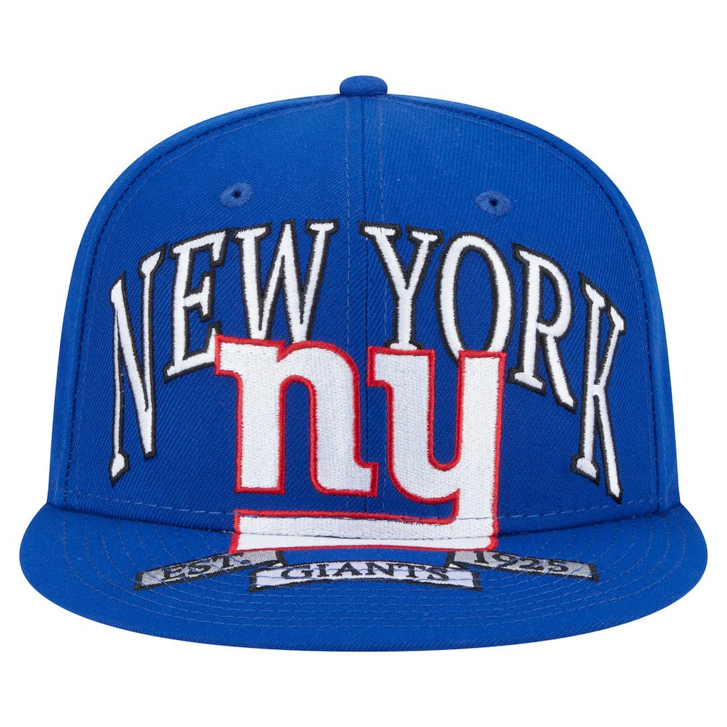 New York Giants New Era Oversized 59FIFTY Fitted Hat Royal | NFL