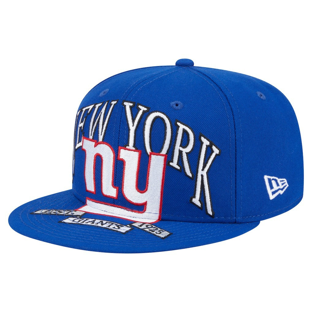 New York Giants New Era Oversized 59FIFTY Fitted Hat Royal | NFL
