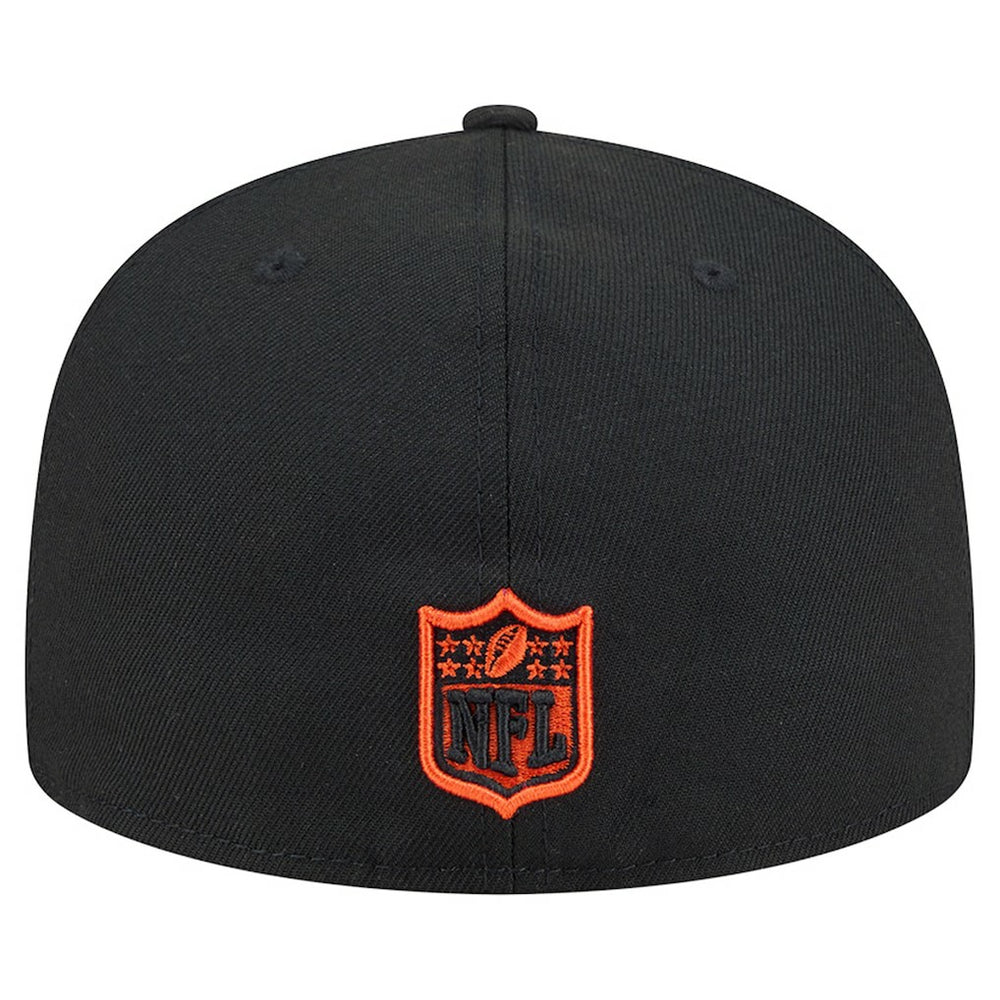 Cincinnati Bengals New Era Head Oversized 59FIFTY Fitted Hat Black | NFL