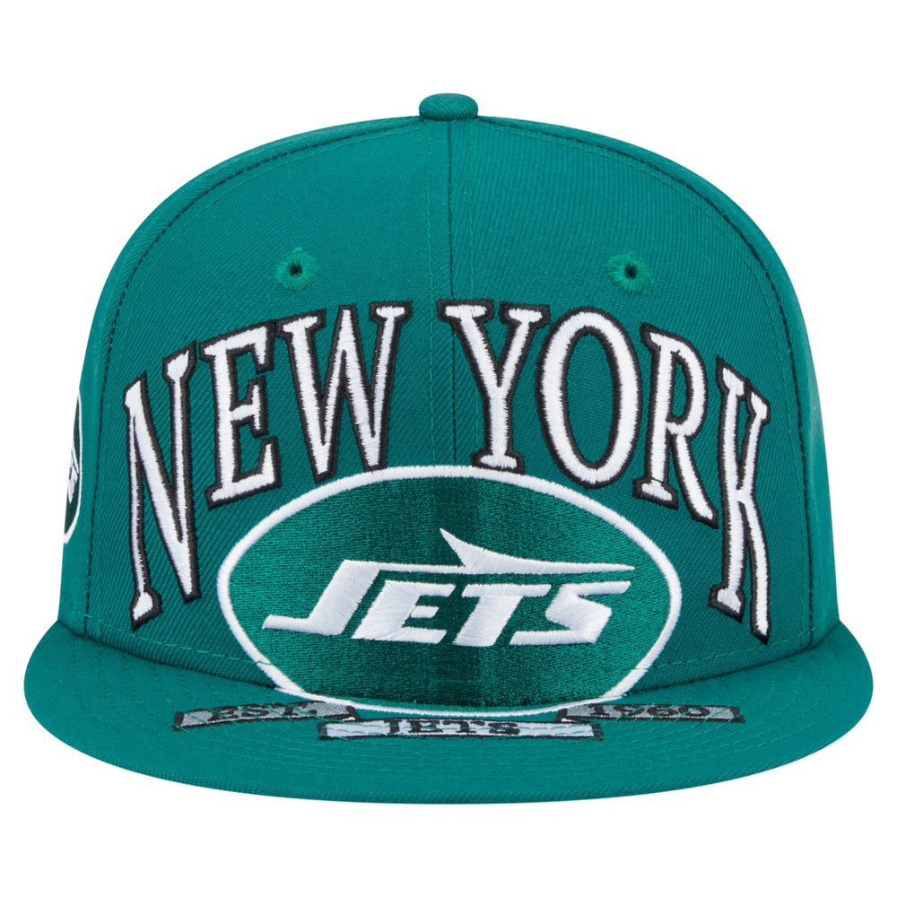 New York Jets New Era Oversized 59FIFTY Fitted Hat Green | NFL