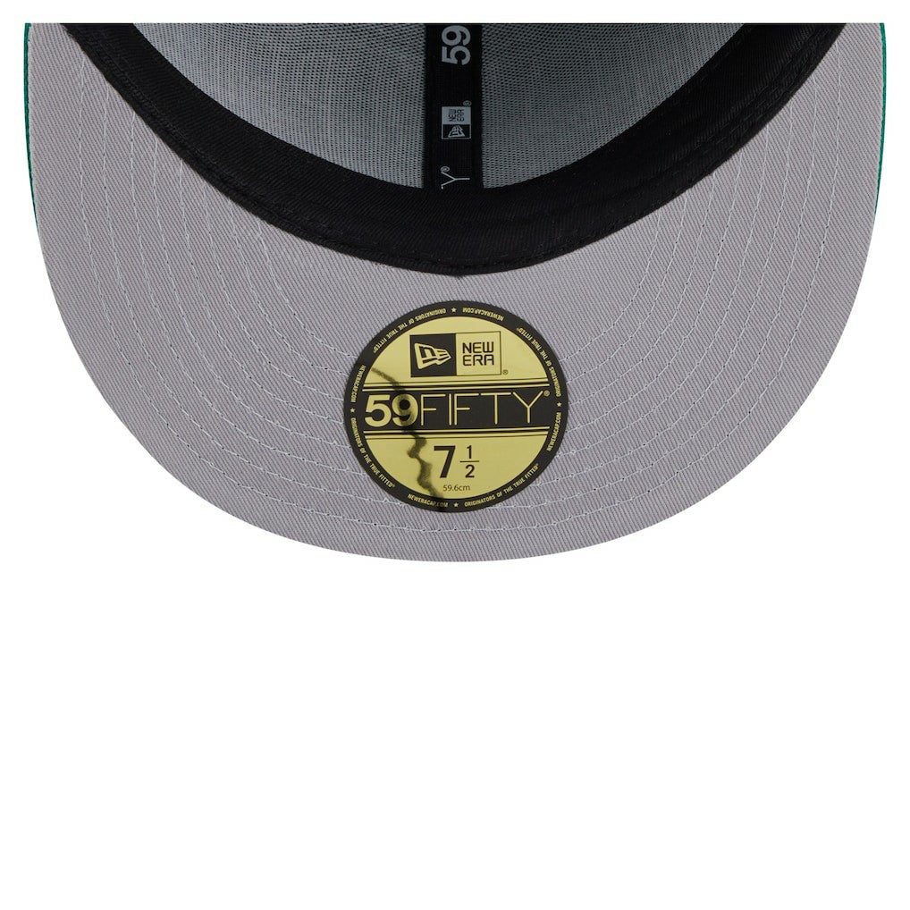 Philadelphia Eagles New Era Throwback Oversized 59FIFTY Fitted Hat Kelly Green | NFL