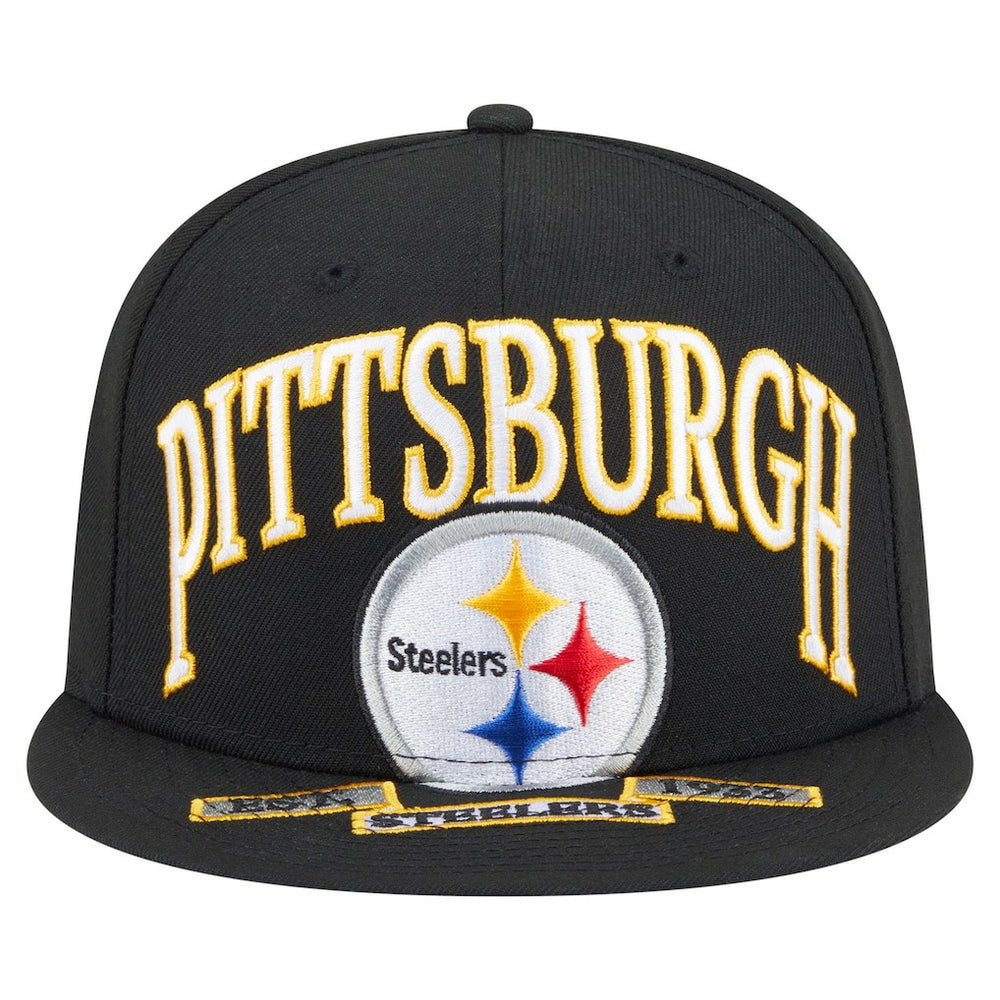 Pittsburgh Steelers New Era Oversized 59FIFTY Fitted Hat Black | NFL