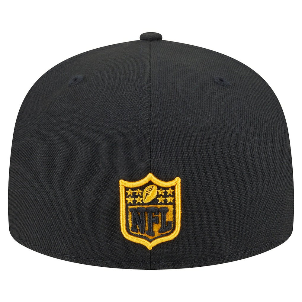 Pittsburgh Steelers New Era Oversized 59FIFTY Fitted Hat Black | NFL
