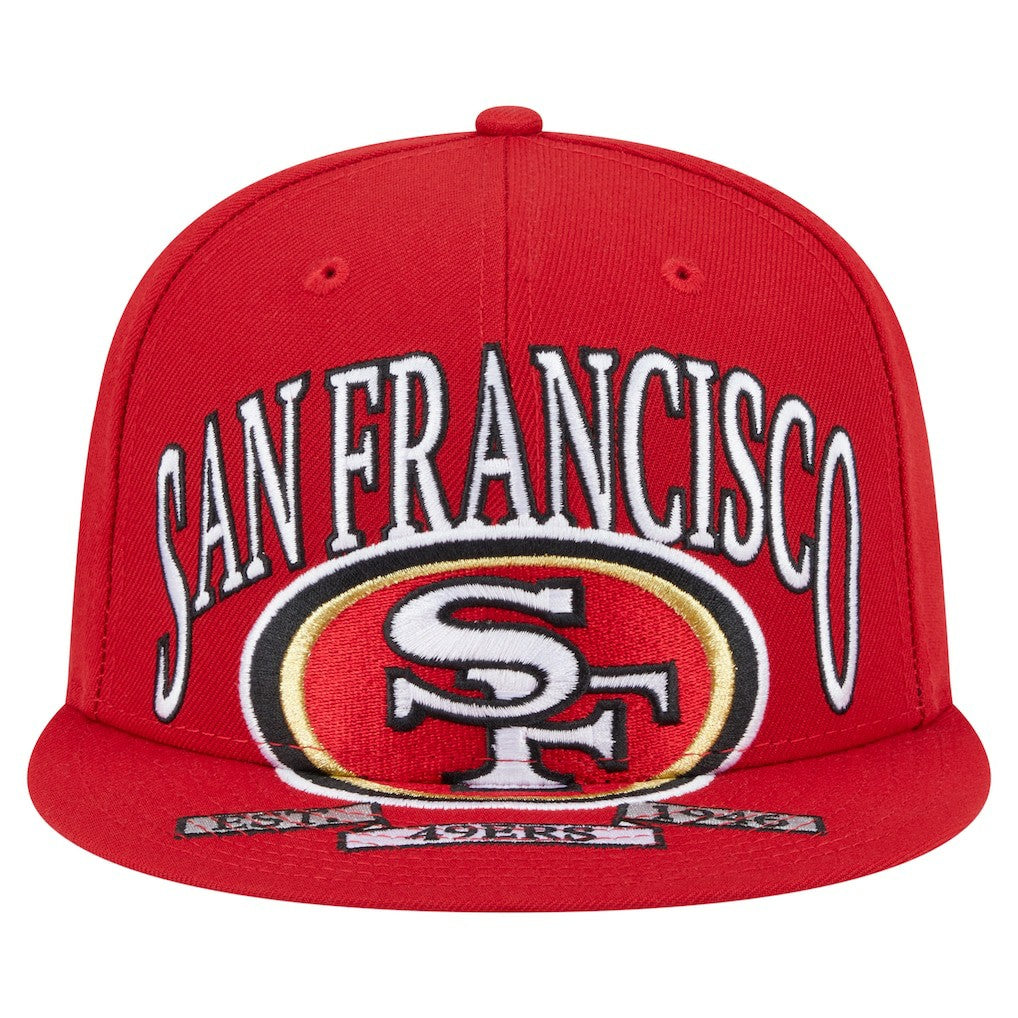 San Francisco 49ers New Era Oversized 59FIFTY Fitted Hat Scarlet | NFL