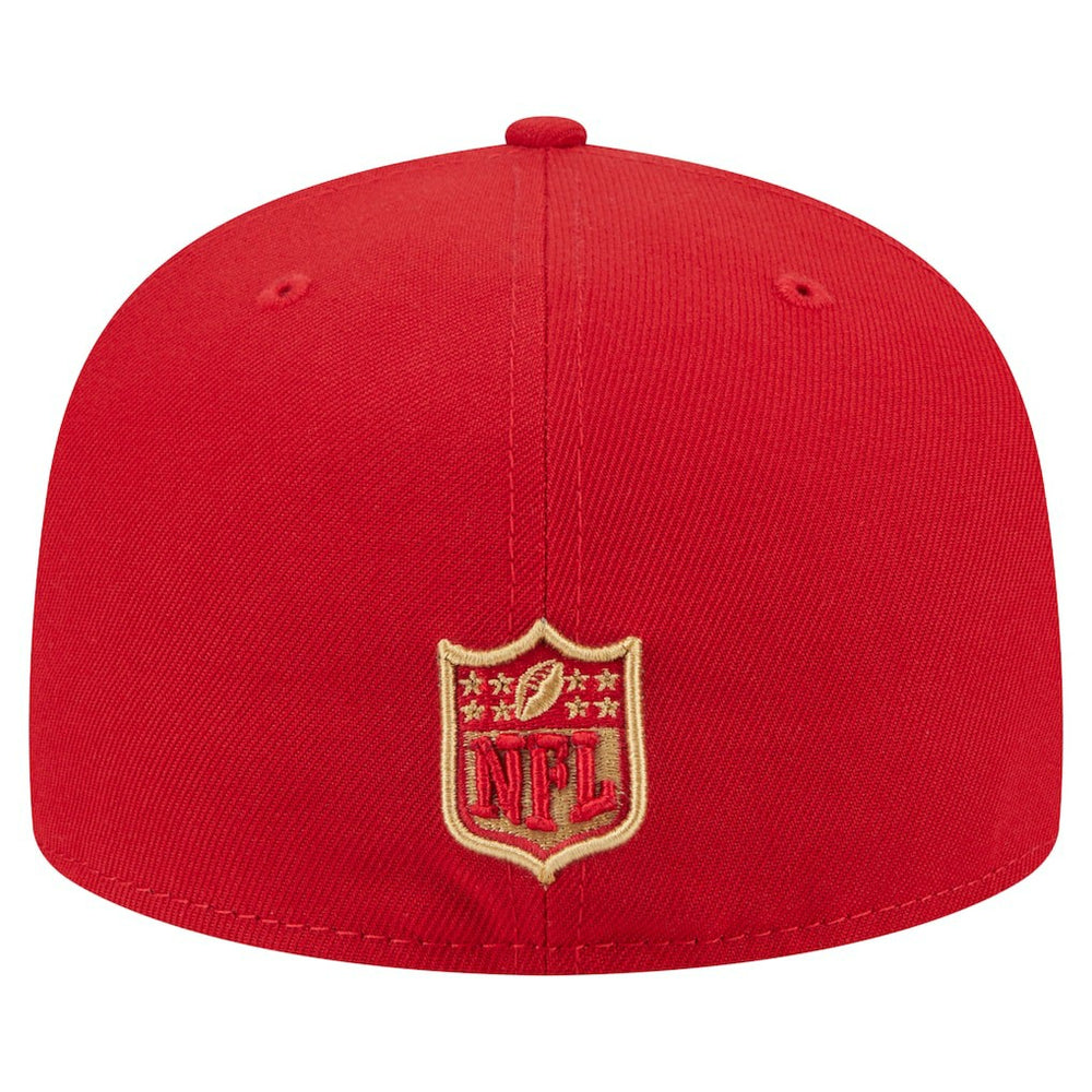 San Francisco 49ers New Era Oversized 59FIFTY Fitted Hat Scarlet | NFL