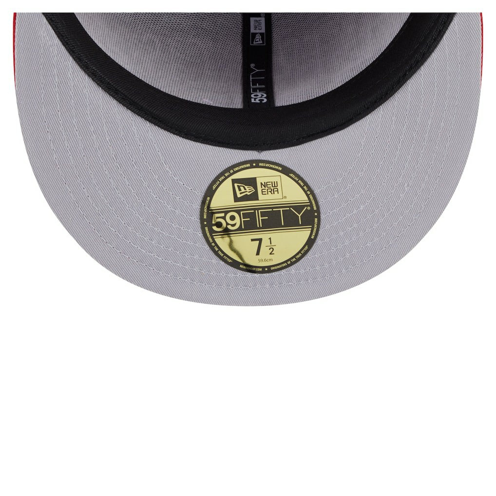 San Francisco 49ers New Era Oversized 59FIFTY Fitted Hat Scarlet | NFL