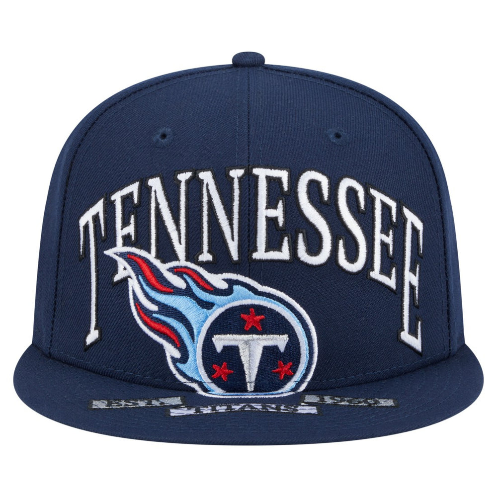 Tennessee Titans New Era Oversized 59FIFTY Fitted Hat Navy | NFL