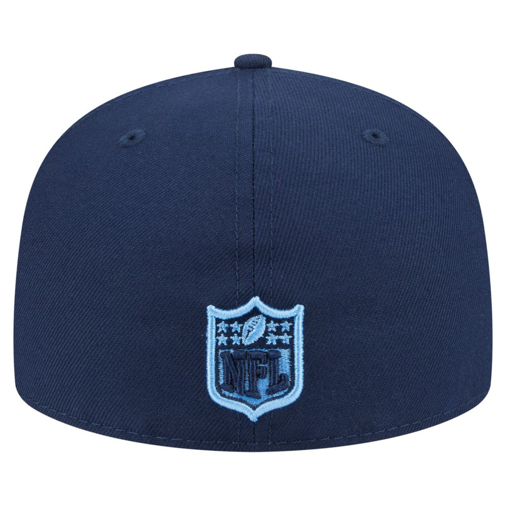 Tennessee Titans New Era Oversized 59FIFTY Fitted Hat Navy | NFL