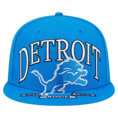 Detroit Lions New Era Oversized 59FIFTY Fitted Hat Blue | NFL