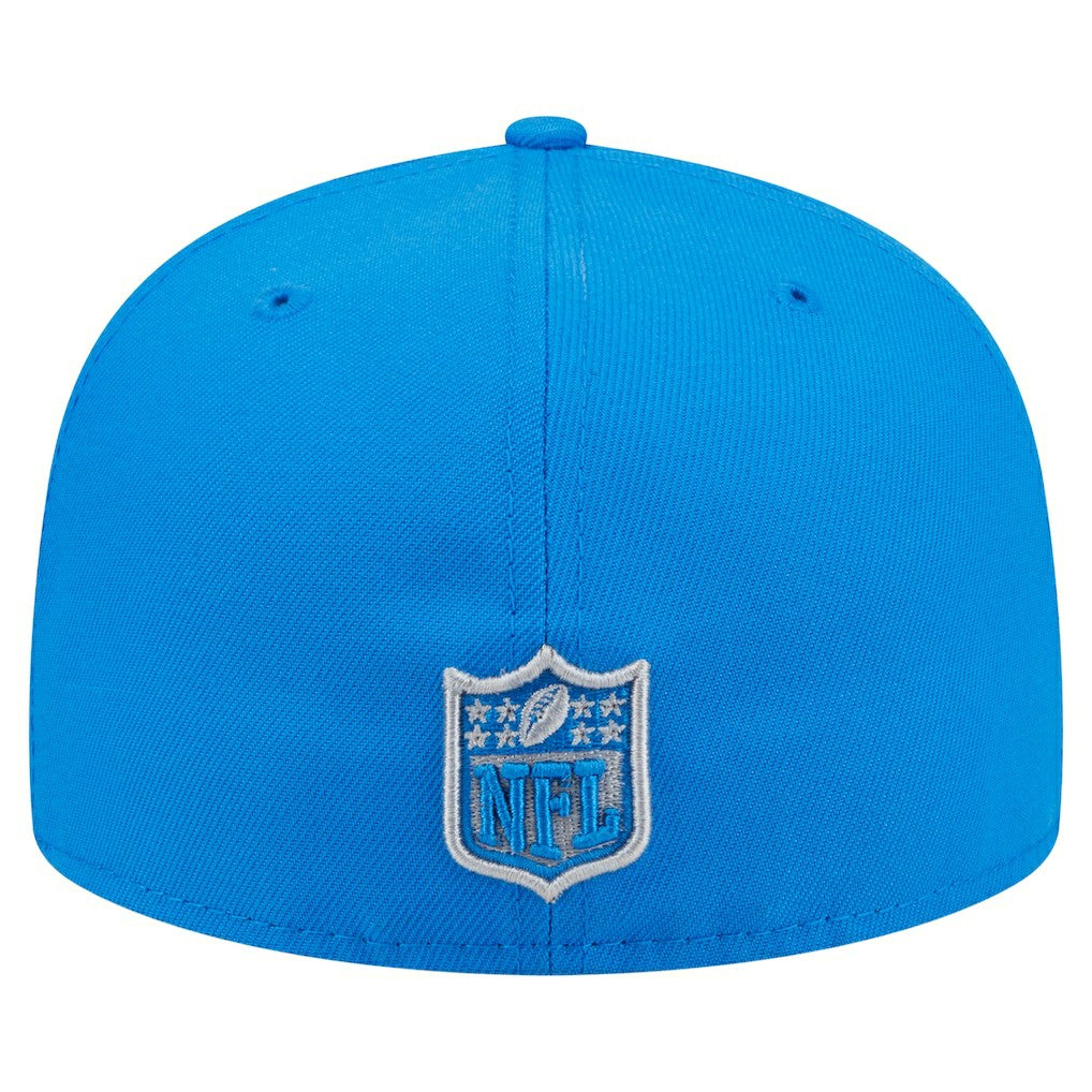 Detroit Lions New Era Oversized 59FIFTY Fitted Hat Blue | NFL