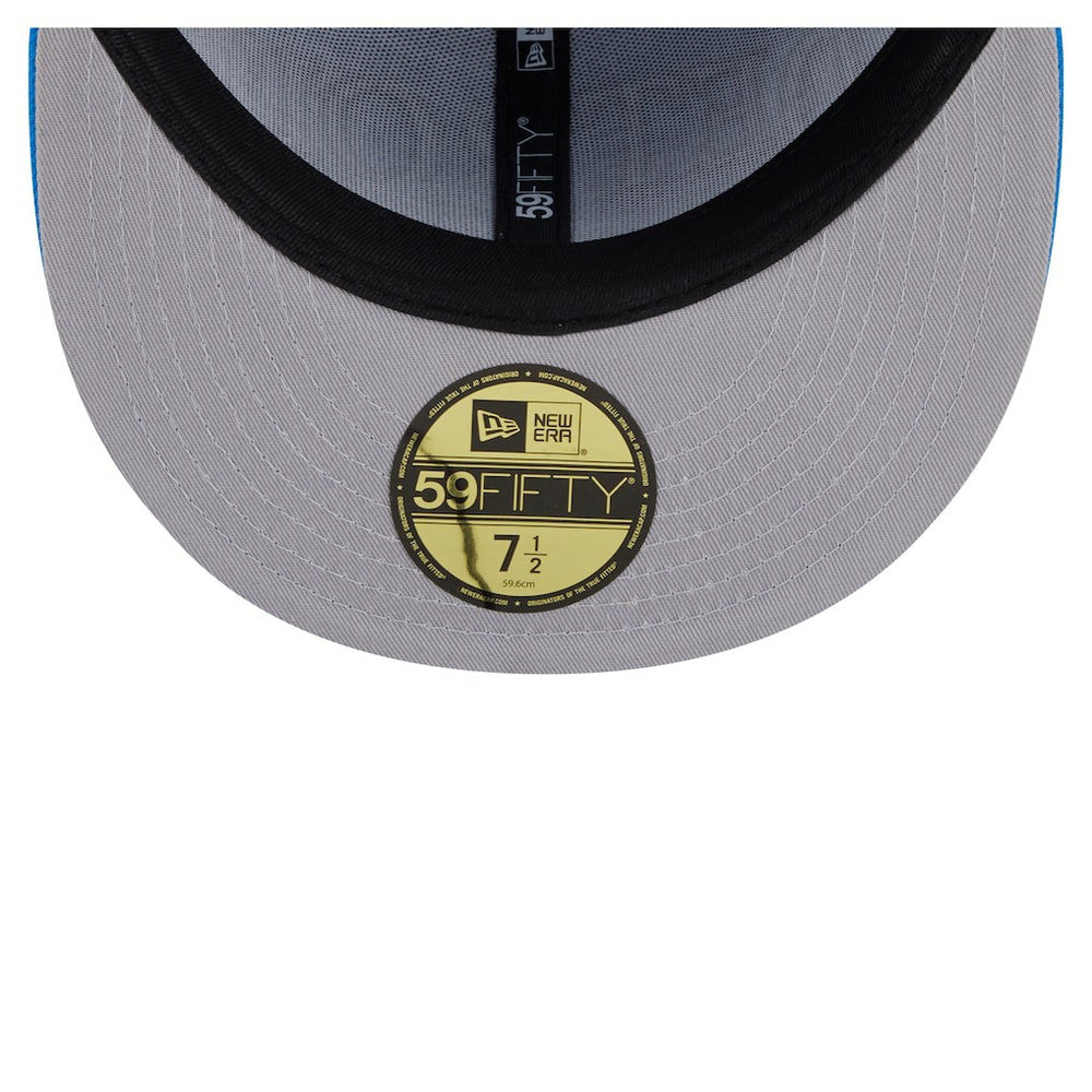 Detroit Lions New Era Oversized 59FIFTY Fitted Hat Blue | NFL