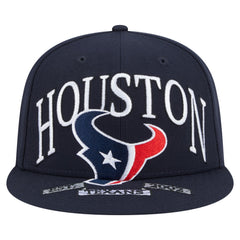 Houston Texans New Era Oversized 59FIFTY Fitted Hat Navy | NFL