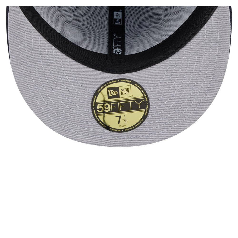 Houston Texans New Era Oversized 59FIFTY Fitted Hat Navy | NFL