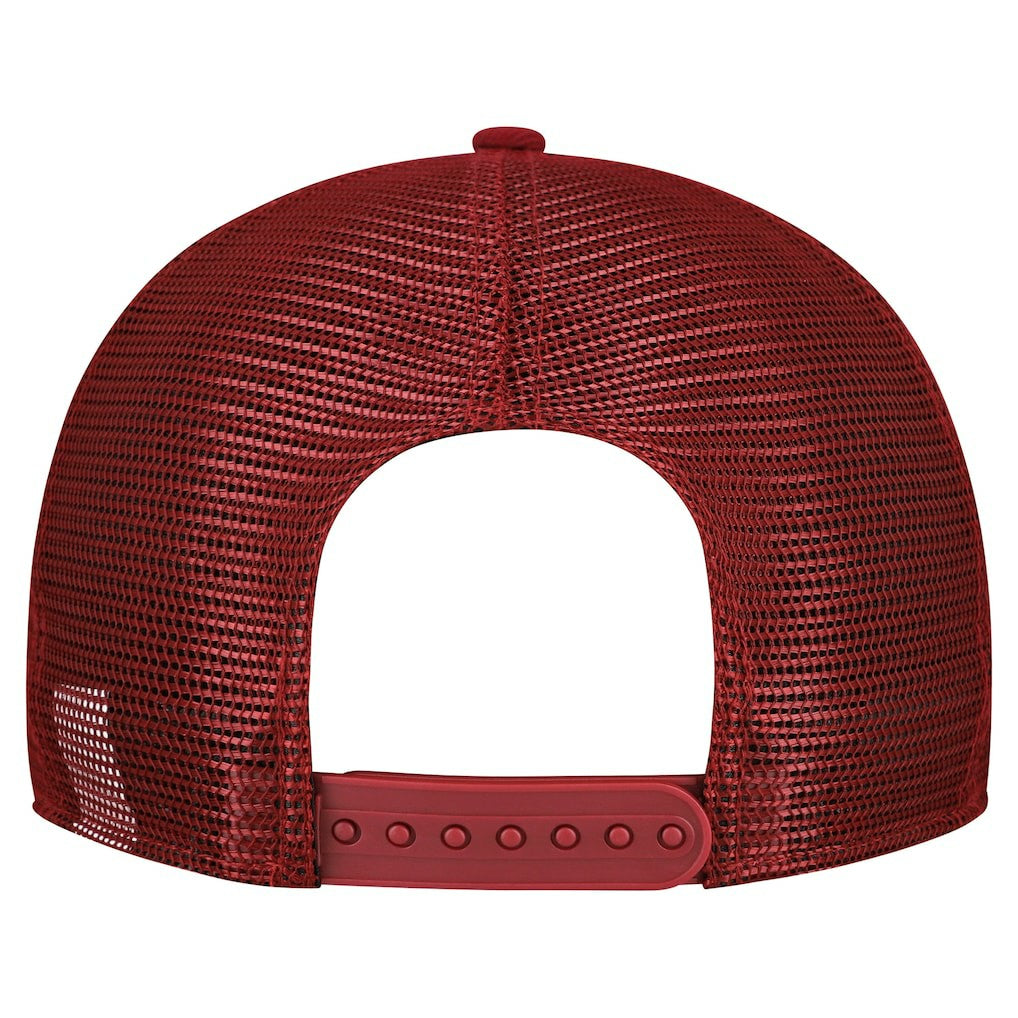 Washington Commanders New Era Cork Split Panel 9FIFTY Trucker Snapback Hat Gray/Burgundy | NFL