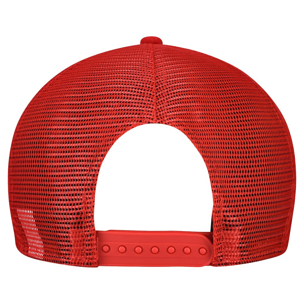 San Francisco 49ers New Era Cork Split Panel 9FIFTY Trucker Snapback Hat Gray/Scarlet | NFL