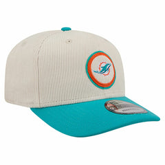 Miami Dolphins New Era Loyal Corduroy 9SEVENTY Adjustable Hat Stone | NFL