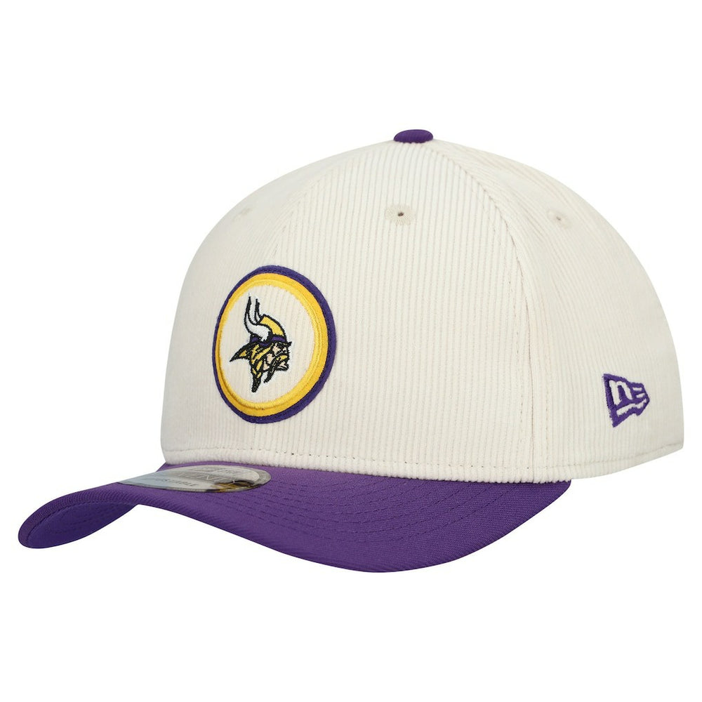 Minnesota Vikings New Era Loyal Corduroy 9SEVENTY Adjustable Hat Stone | NFL
