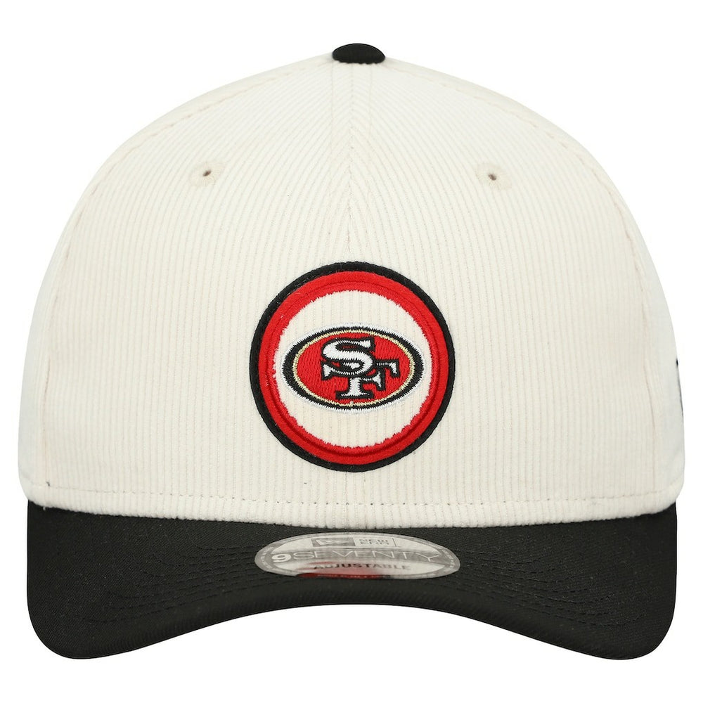 San Francisco 49ers New Era Loyal Corduroy 9SEVENTY Adjustable Hat Stone | NFL