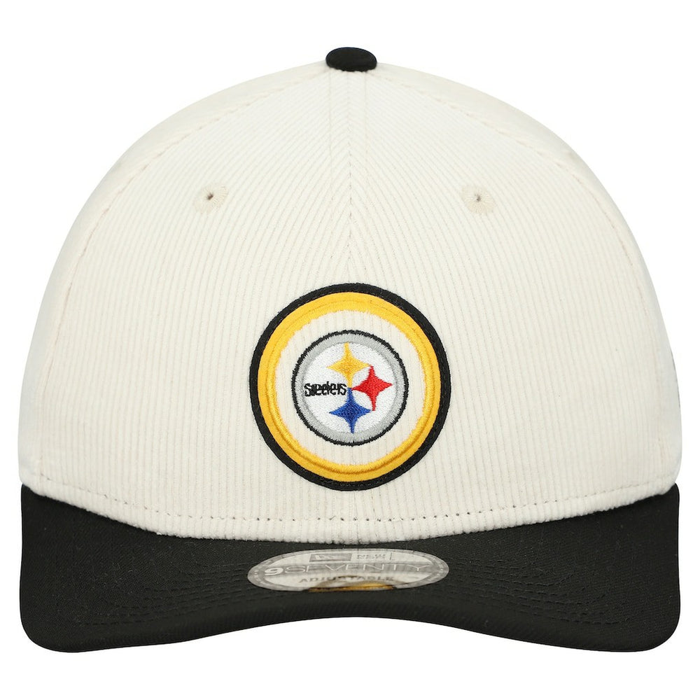 Pittsburgh Steelers New Era Loyal Corduroy 9SEVENTY Adjustable Hat Stone | NFL