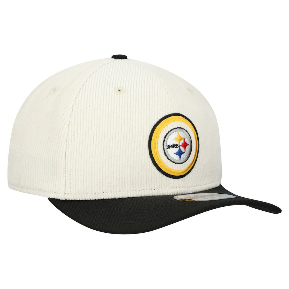 Pittsburgh Steelers New Era Loyal Corduroy 9SEVENTY Adjustable Hat Stone | NFL