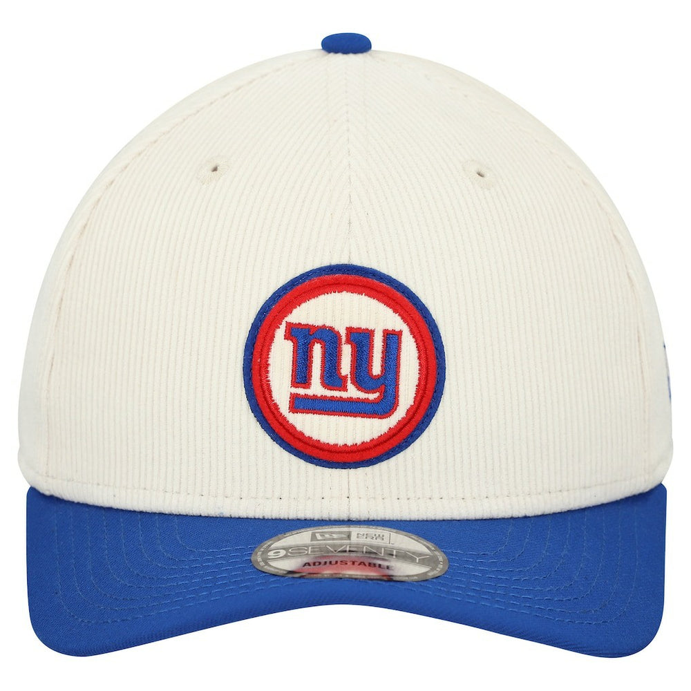 New York Giants New Era Loyal Corduroy 9SEVENTY Adjustable Hat Stone | NFL