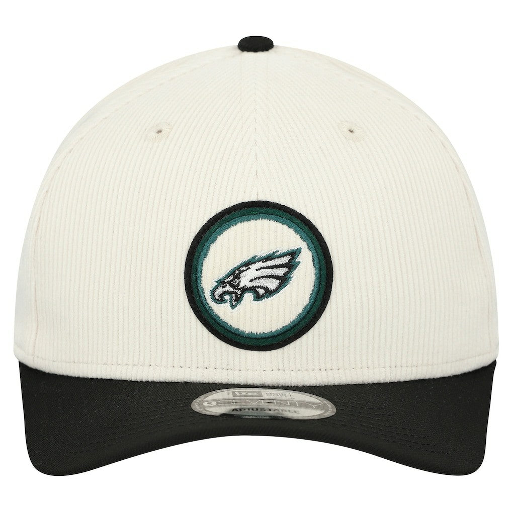 Philadelphia Eagles New Era Loyal Corduroy 9SEVENTY Adjustable Hat Stone | NFL