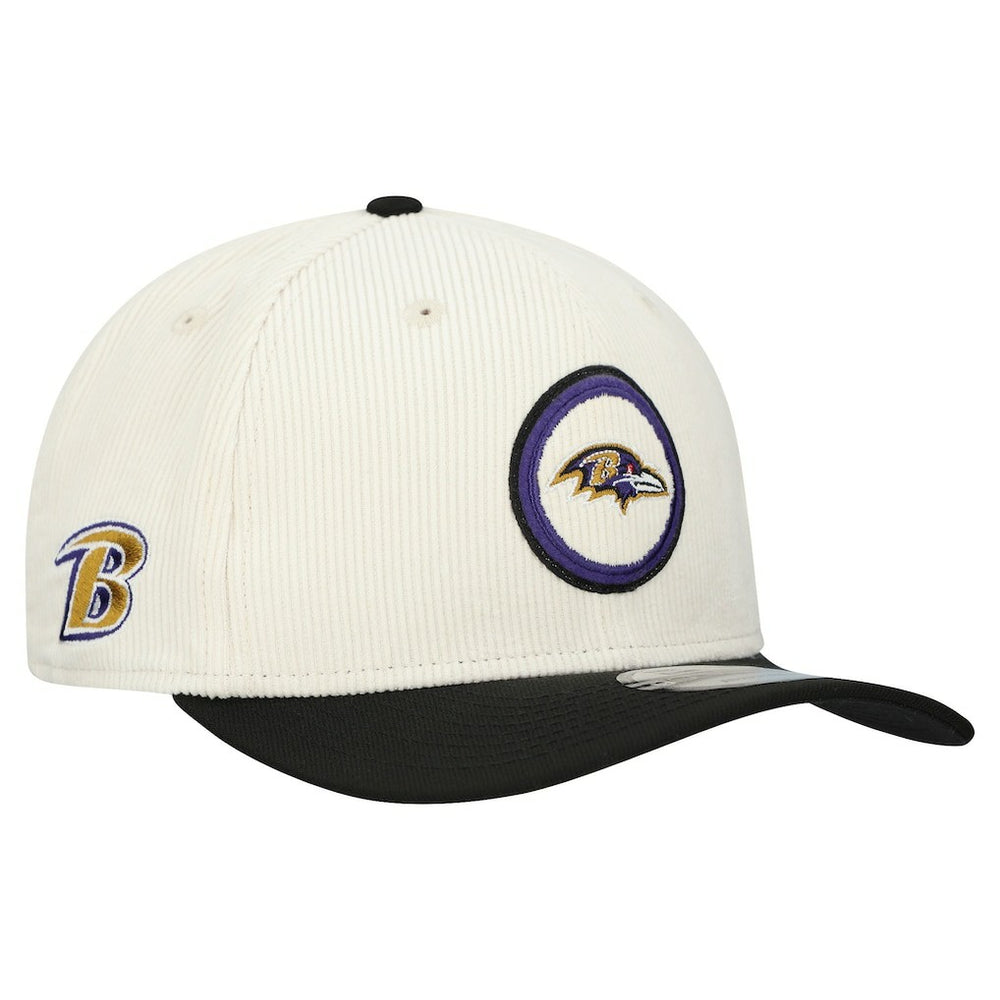 Baltimore Ravens New Era Loyal Corduroy 9SEVENTY Adjustable Hat Stone | NFL