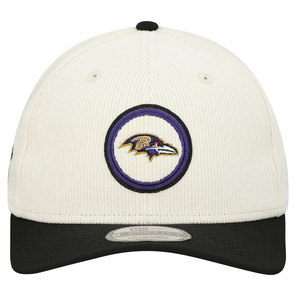 Baltimore Ravens New Era Loyal Corduroy 9SEVENTY Adjustable Hat Stone | NFL