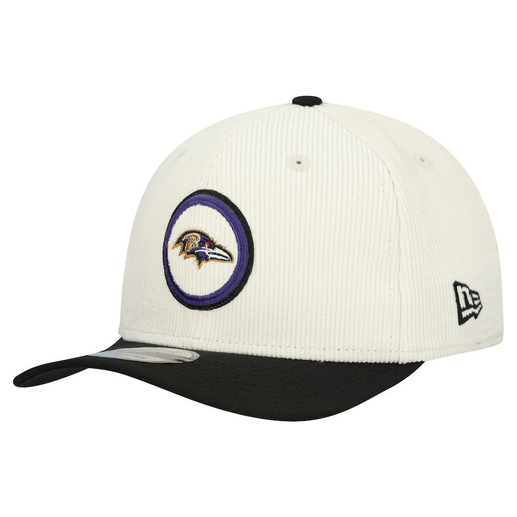 Baltimore Ravens New Era Loyal Corduroy 9SEVENTY Adjustable Hat Stone | NFL