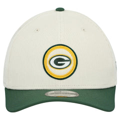 Green Bay Packers New Era Loyal Corduroy 9SEVENTY Adjustable Hat Stone | NFL