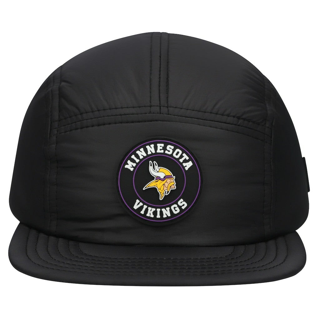Minnesota Vikings New Era Quilted Camper Adjustable Hat Black | NFL