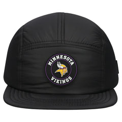 Minnesota Vikings New Era Quilted Camper Adjustable Hat Black | NFL