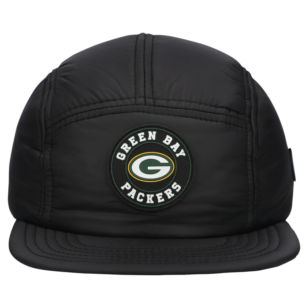Green Bay Packers New Era Quilted Camper Adjustable Hat Black | NFL