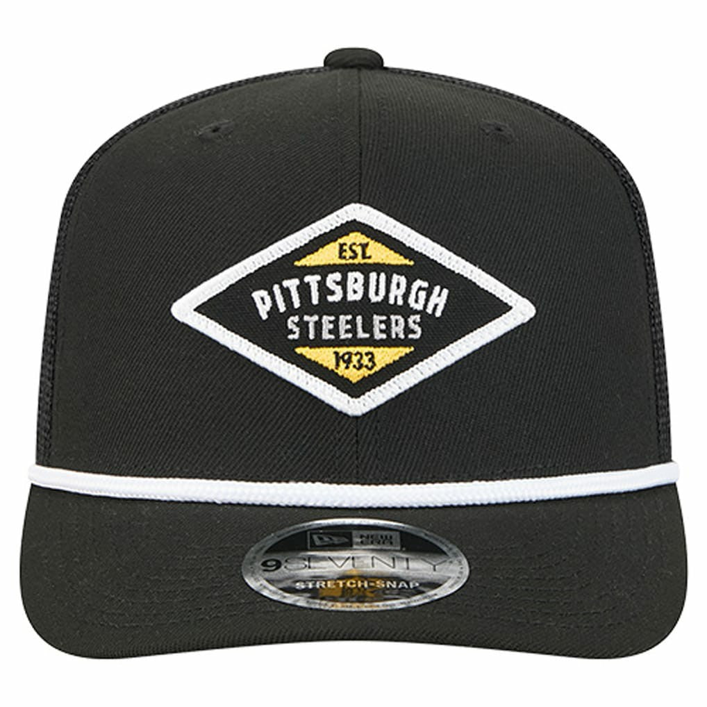 Pittsburgh Steelers New Era Team 9SEVENTY Adjustable Hat Black | NFL