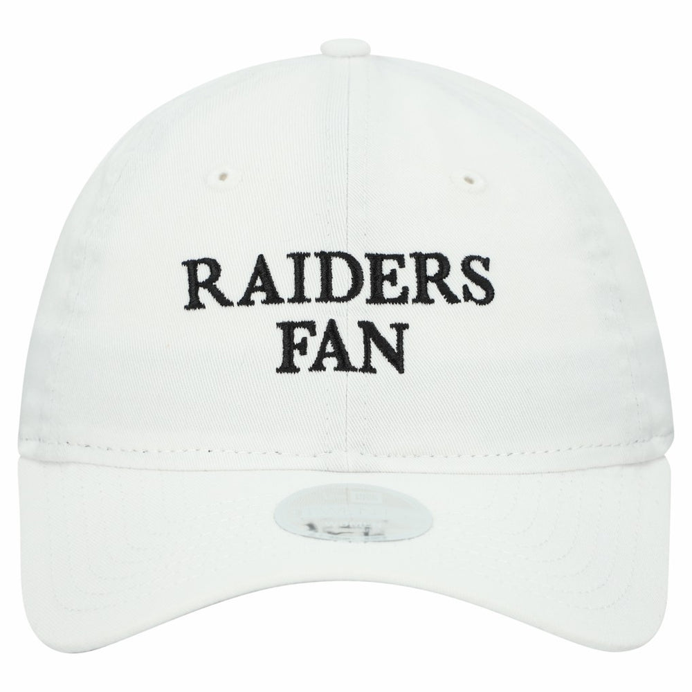Las Vegas Raiders New Era Women's Team Fan 9TWENTY Adjustable Hat White | NFL