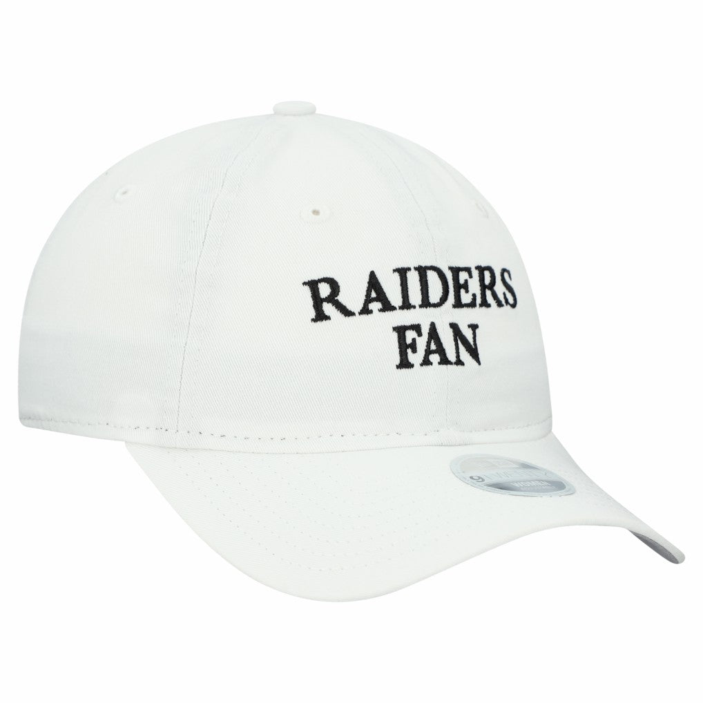 Las Vegas Raiders New Era Women's Team Fan 9TWENTY Adjustable Hat White | NFL