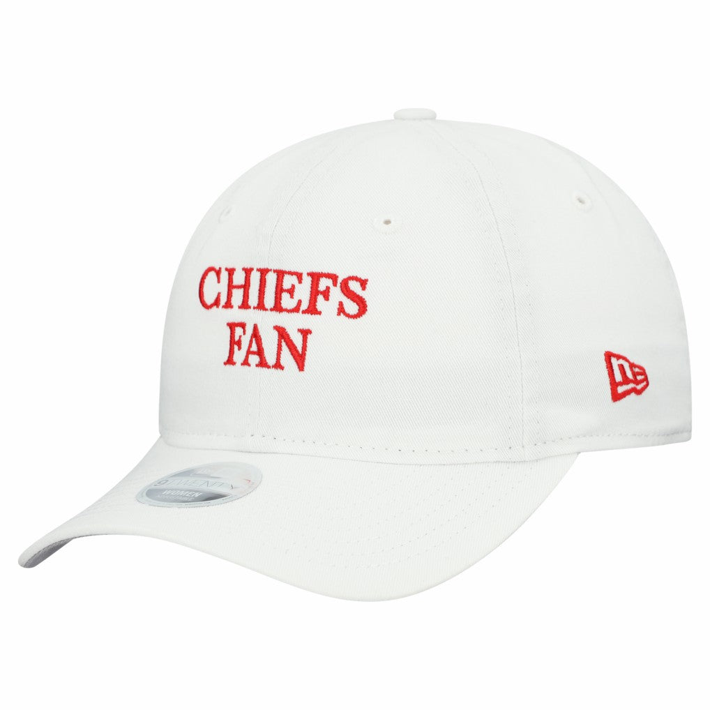 Kansas City Chiefs New Era Women's Team Fan 9TWENTY Adjustable Hat White | NFL