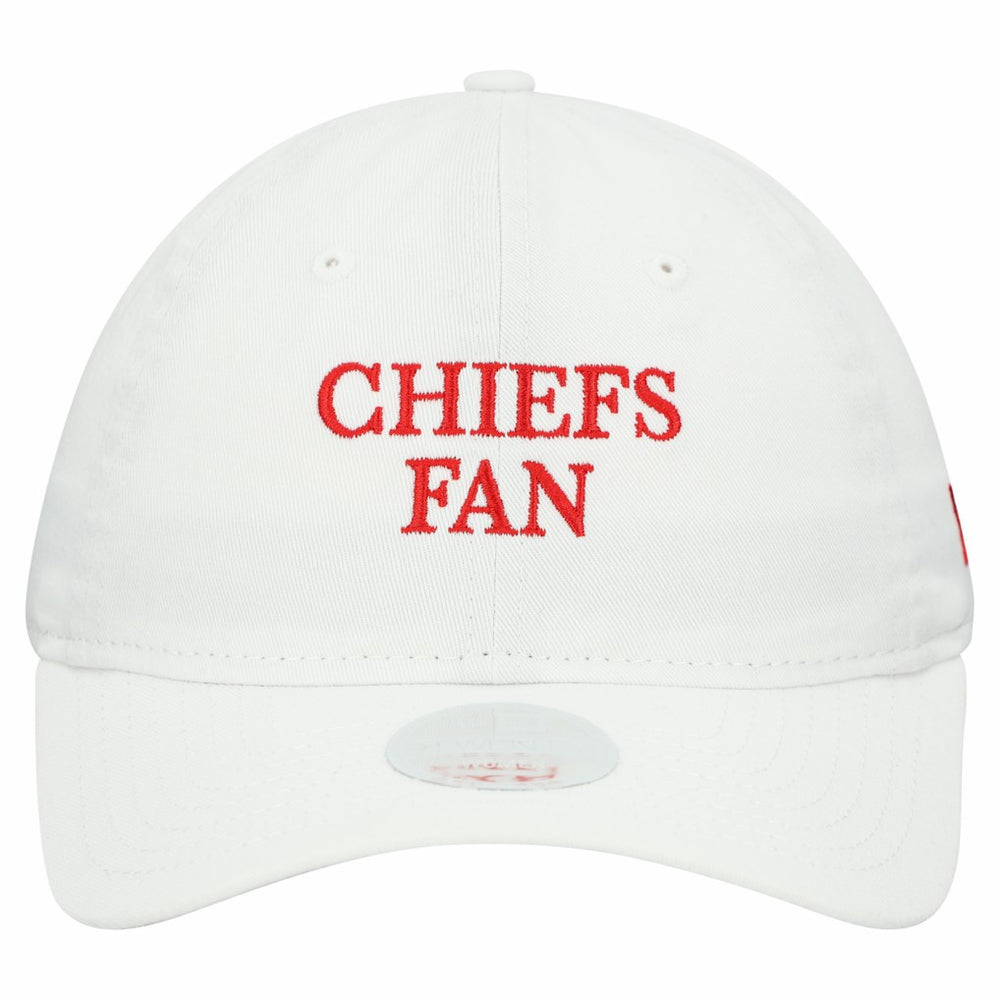Kansas City Chiefs New Era Women's Team Fan 9TWENTY Adjustable Hat White | NFL