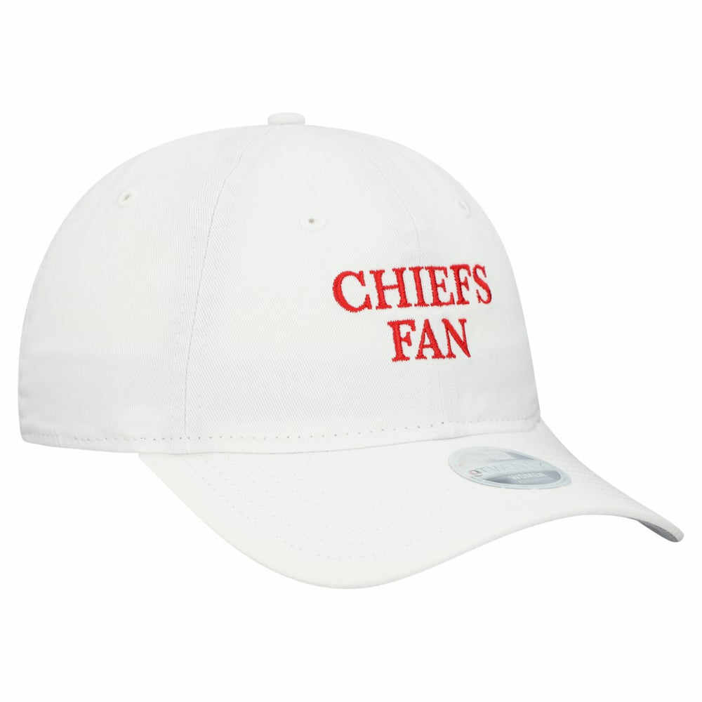 Kansas City Chiefs New Era Women's Team Fan 9TWENTY Adjustable Hat White | NFL