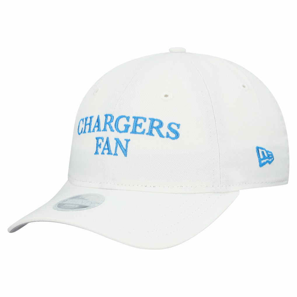 Los Angeles Chargers New Era Women's Team Fan 9TWENTY Adjustable Hat White | NFL