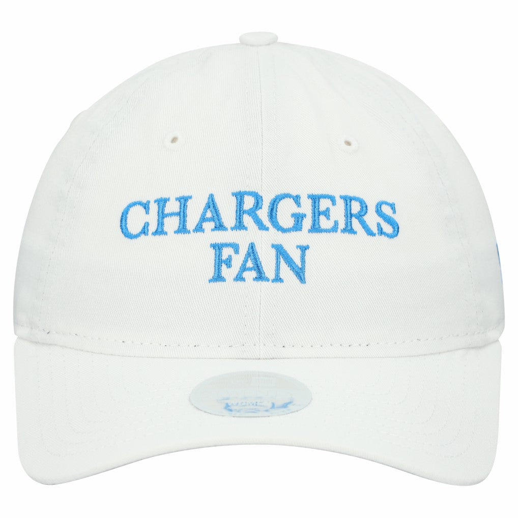 Los Angeles Chargers New Era Women's Team Fan 9TWENTY Adjustable Hat White | NFL