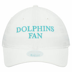 Miami Dolphins New Era Women's Team Fan 9TWENTY Adjustable Hat White | NFL